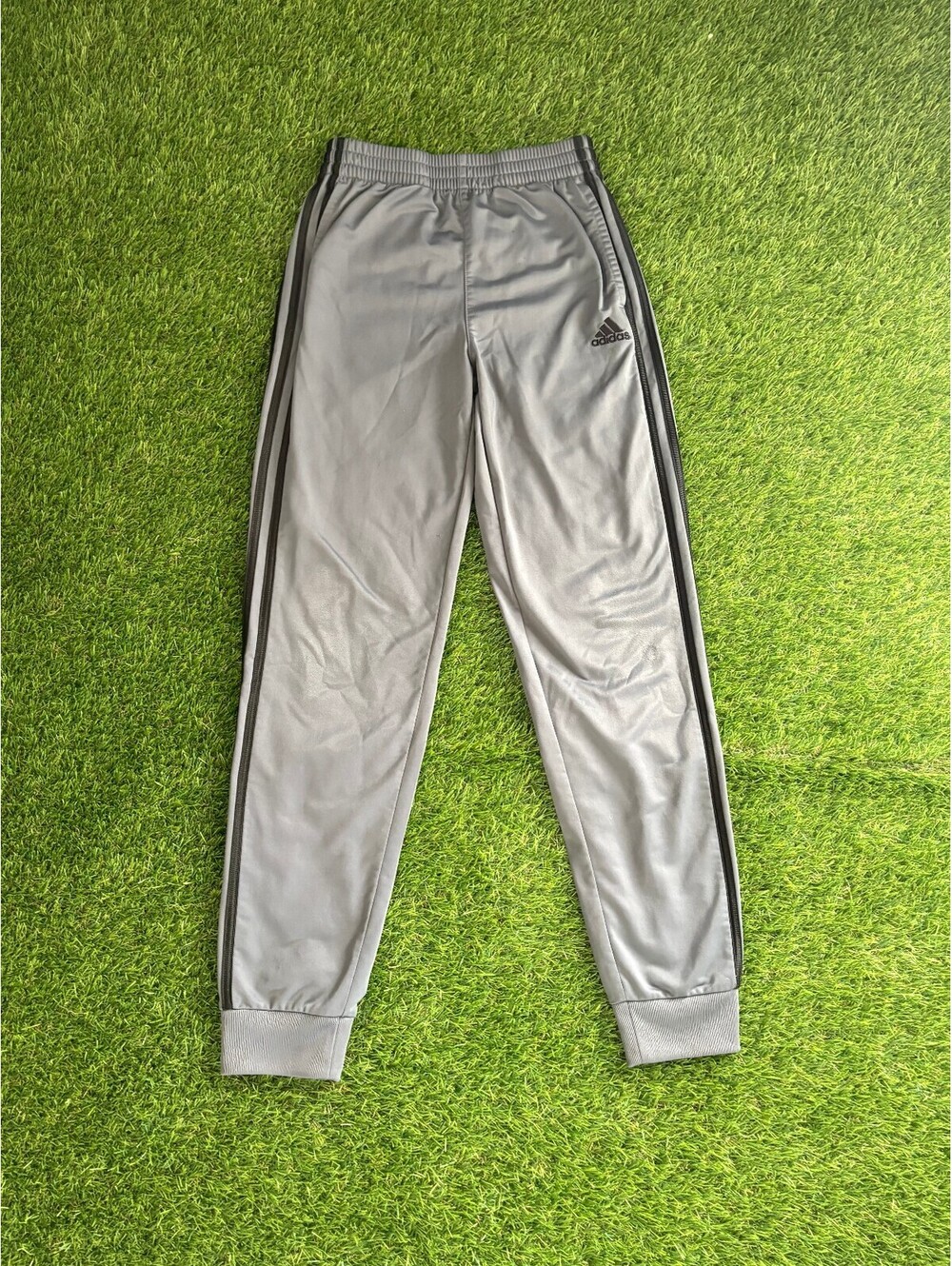 Adidas Youth Gray Track Pants Size L (14/16)